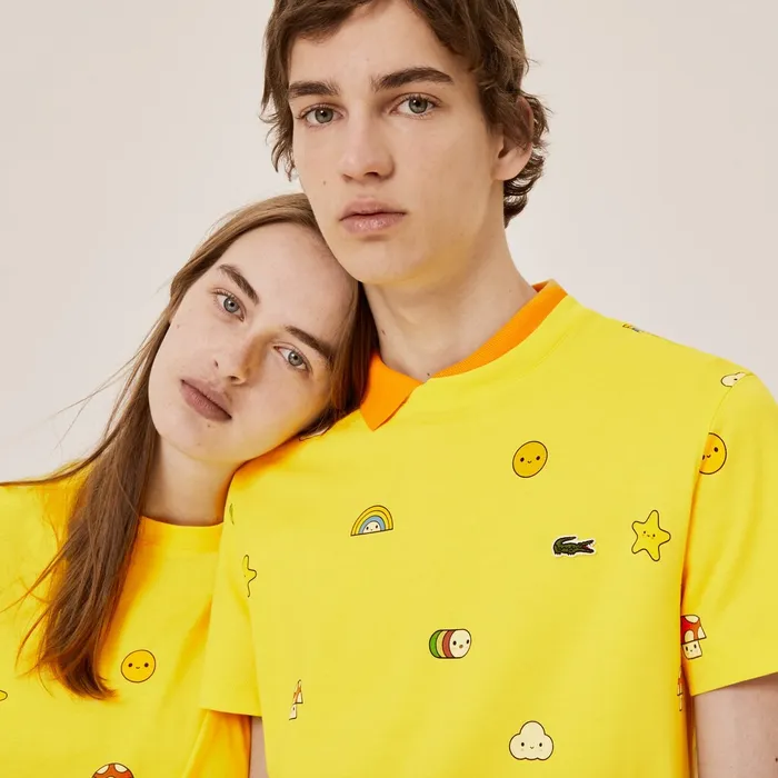 Unisex x FriendsWithYou LimitedEdition Graphic Tshirt Yellow Womens Lacoste TShirts Store