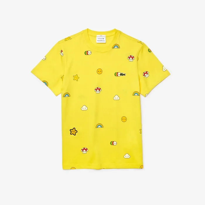 Unisex x FriendsWithYou LimitedEdition Graphic Tshirt Yellow Womens Lacoste TShirts Store
