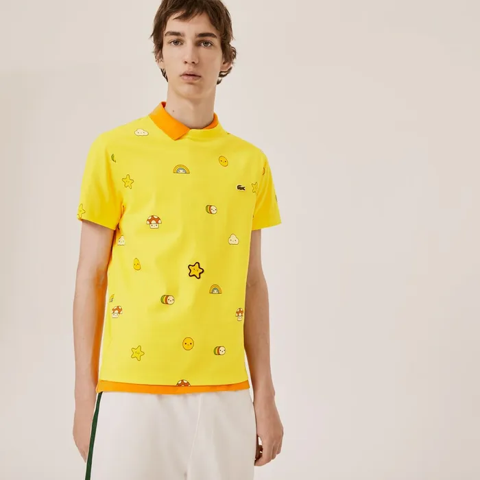 Unisex x FriendsWithYou LimitedEdition Graphic Tshirt Yellow Womens Lacoste TShirts Store