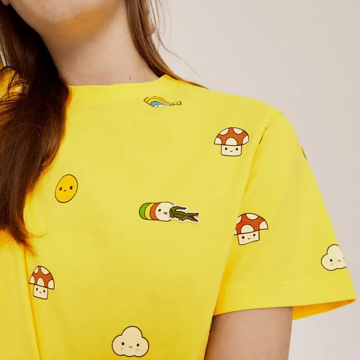 Unisex x FriendsWithYou LimitedEdition Graphic Tshirt Yellow Womens Lacoste TShirts Store