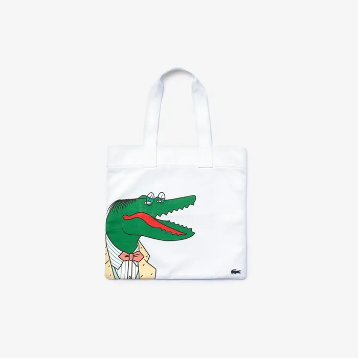 Unisex x JeanMichel Tixier Oversize Croc Tote Pap Croc Mens Lacoste Bags Near Me