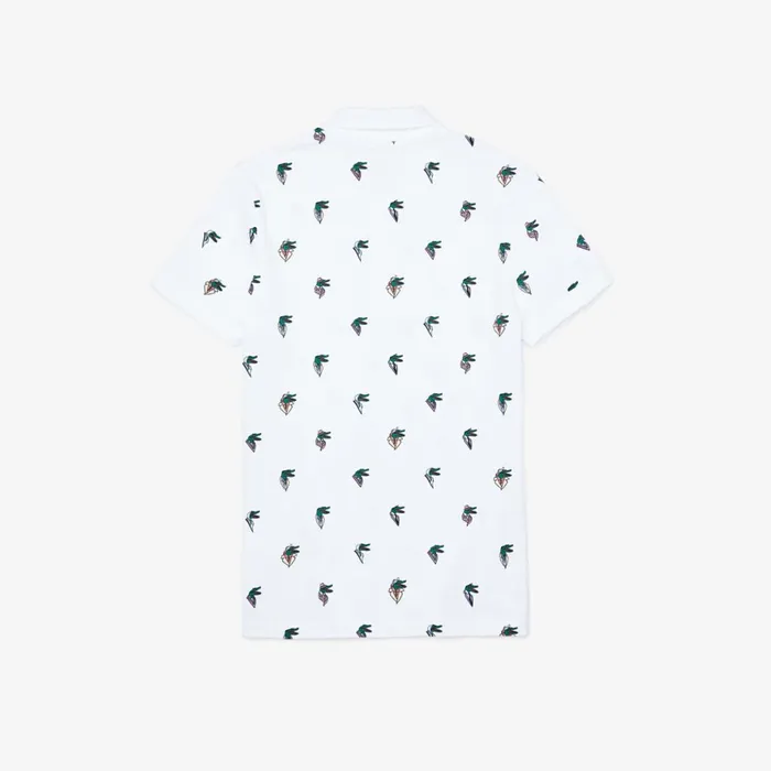 Unisex x JeanMichel Tixier Print Regular Fit Polo Shirt White Mens Lacoste Polos Online Store