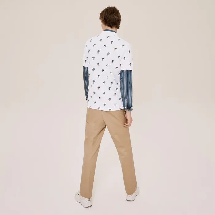 Unisex x JeanMichel Tixier Print Regular Fit Polo Shirt White Mens Lacoste Polos Online Store