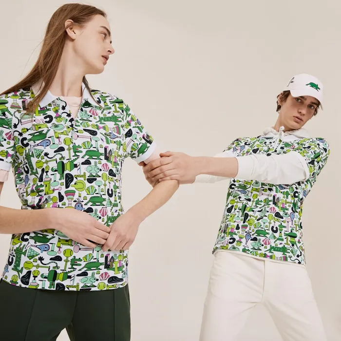 Unisex x Jeremyville Print Regular Fit Piqu Polo Shirt White Mens Lacoste Polos Online Store Unisex x Jeremyville Print Regular Fit Piqu Polo Shirt White Mens Lacoste Polos Online Store