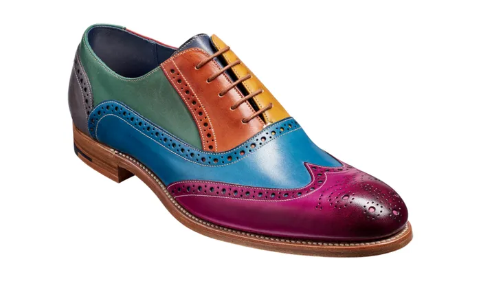 Valiant Multi 8211 Multi Coloured Mens Barker Shoes Brogues