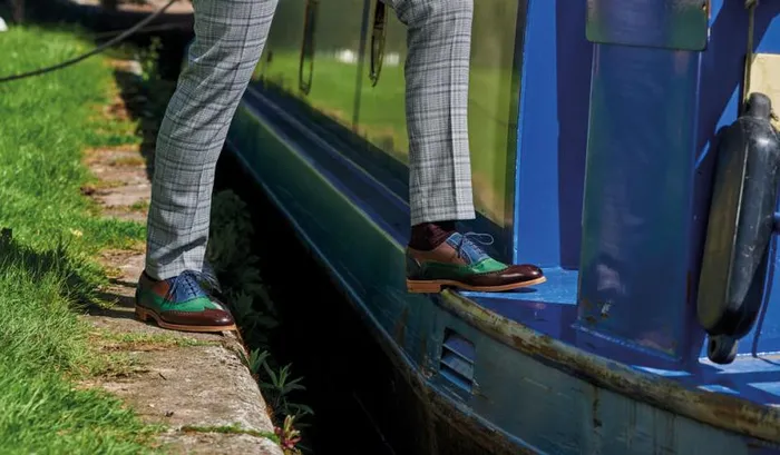 Valiant Multi 8211 Multi Coloured Mens Barker Shoes Brogues