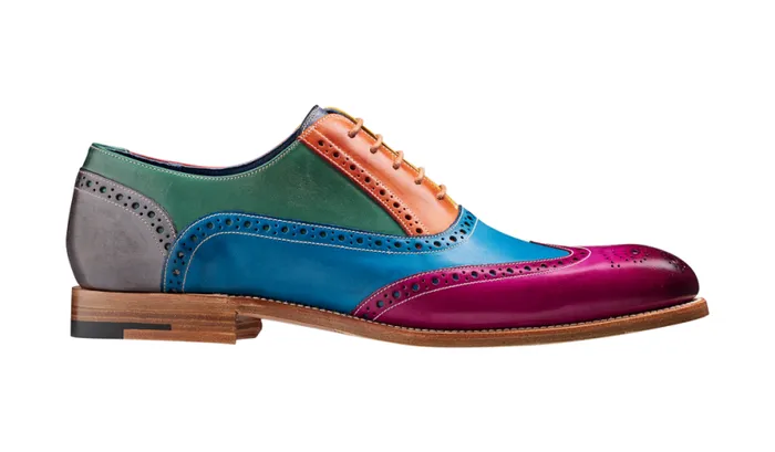 Valiant Multi 8211 Multi Coloured Mens Barker Shoes Brogues