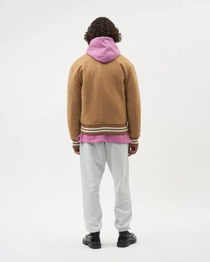 Varsity Jacket Camel Beige WomenMen Filling Pieces Coats and Jackets
