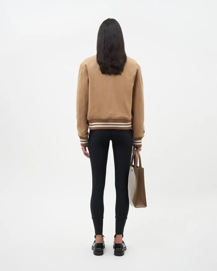 Varsity Jacket Camel Beige WomenMen Filling Pieces Coats and Jackets