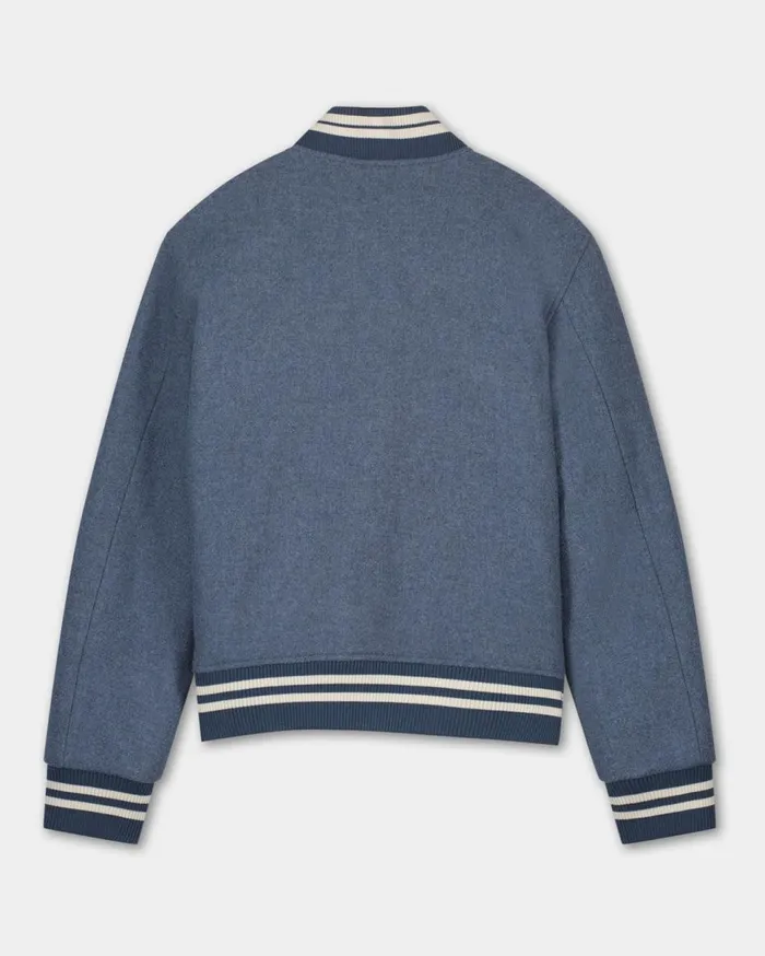 Varsity Jacket Horizon Blue WomenMen Filling Pieces Coats and Jackets