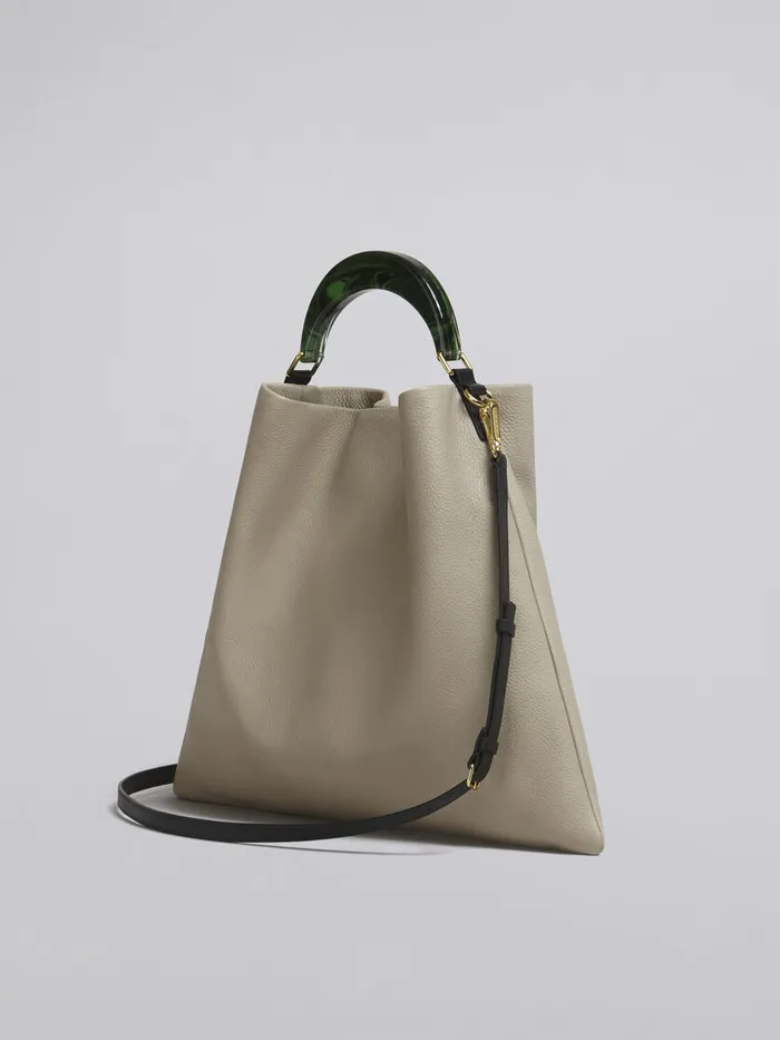 Venice Medium Bag In Beige Leather Women Marni Handbags