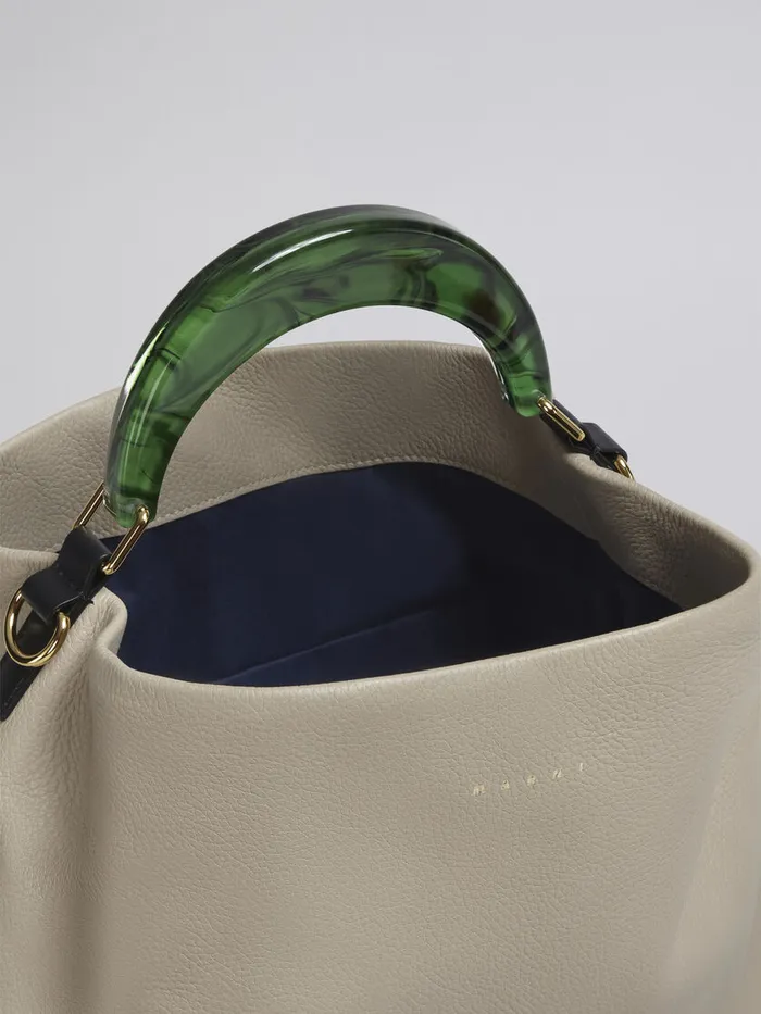 Venice Medium Bag In Beige Leather Women Marni Handbags