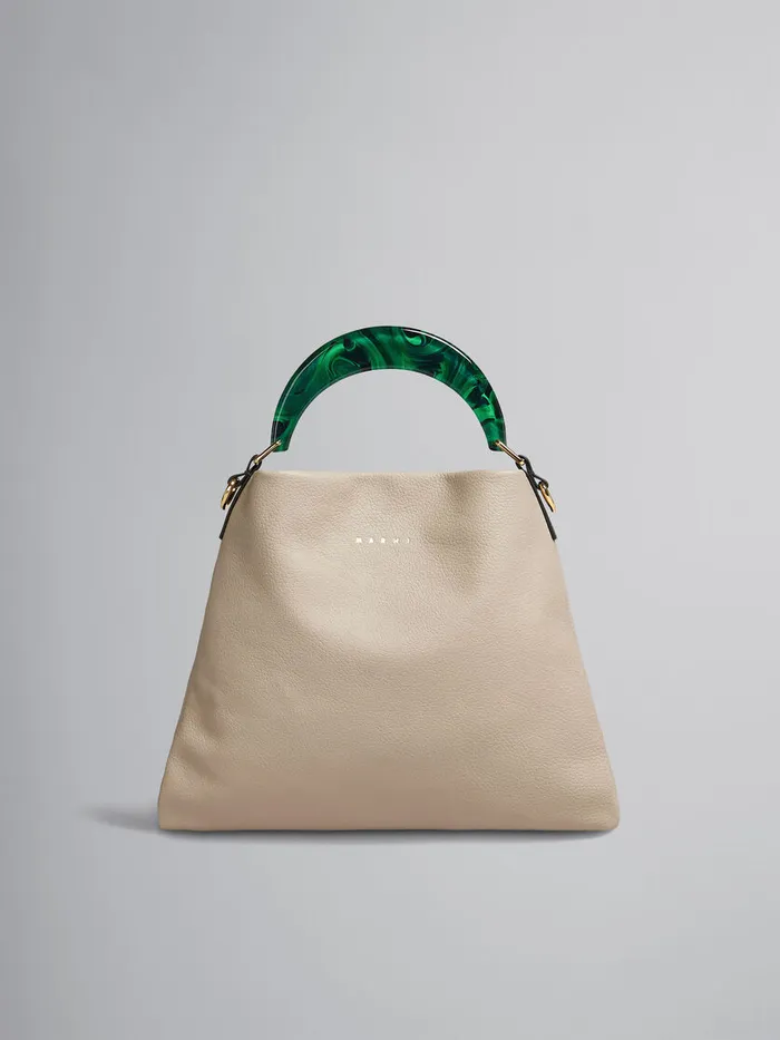 Venice Small Bag In Beige Leather Women Marni Handbags