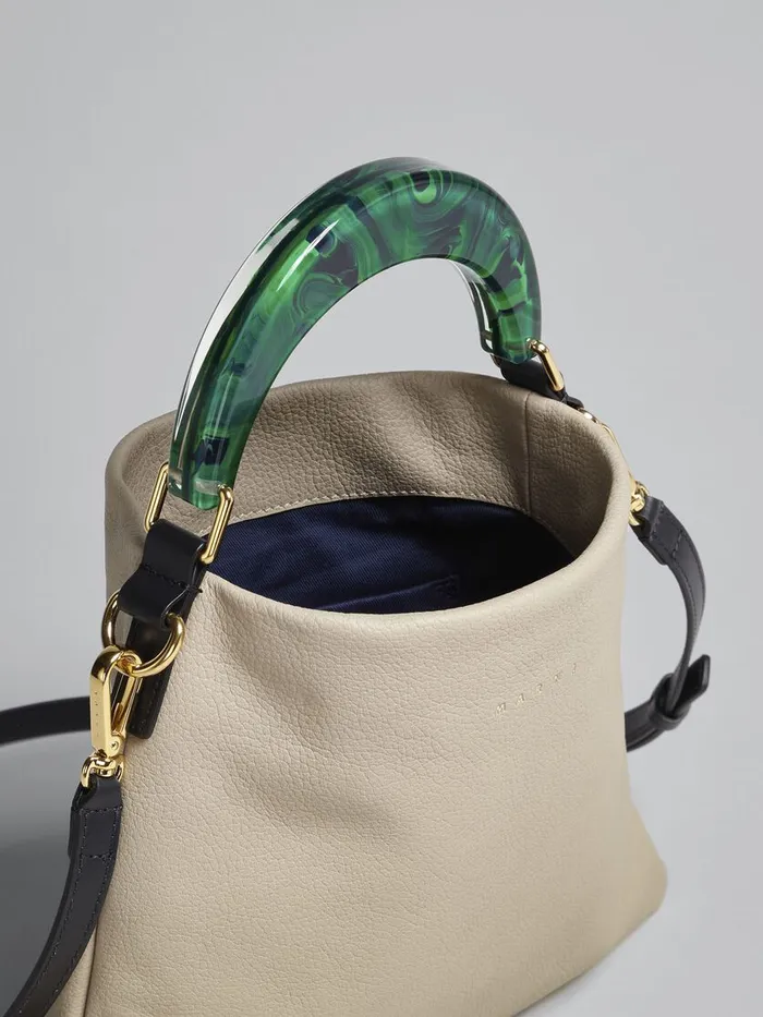 Venice Small Bag In Beige Leather Women Marni Handbags