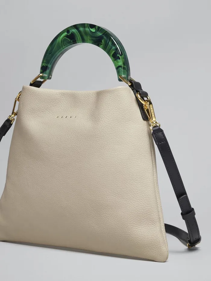 Venice Small Bag In Beige Leather Women Marni Handbags