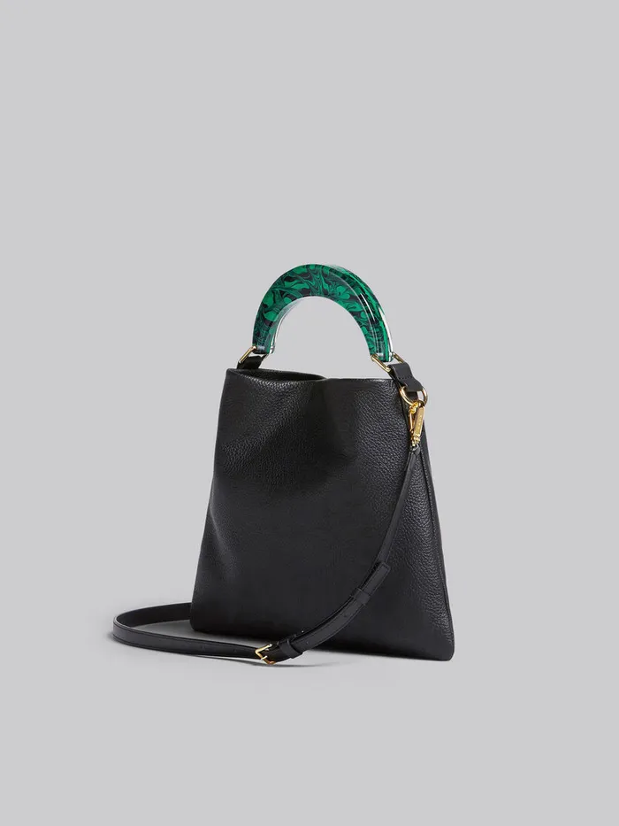 Venice Small Bag In Black Leather Women Marni Handbags