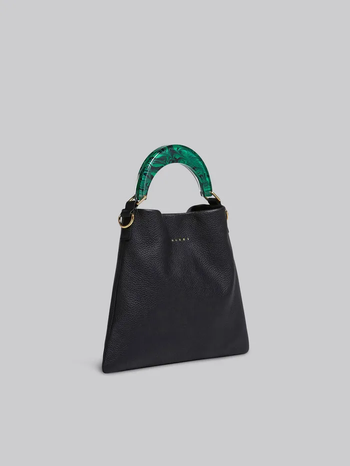 Venice Small Bag In Black Leather Women Marni Handbags