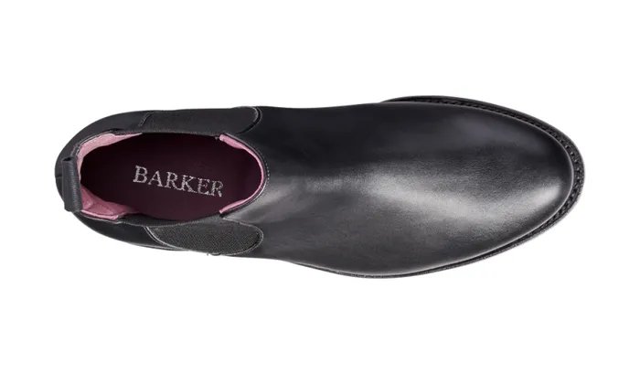 Violet 8211 Black Calf Elastic Womens Barker Shoes Boots