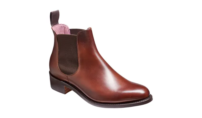 Violet 8211 Walnut Calf Brown Elastic Womens Barker Shoes Boots