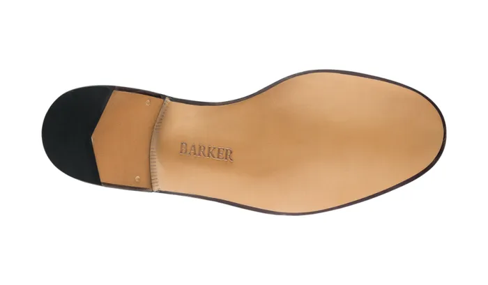 Wade 8211 Black Kid Mens Barker Shoes Loafers