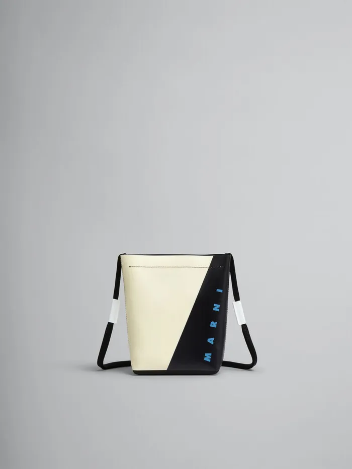 White And Black Tribeca Crossbody Bag With Shoelace Strap Men Marni Crossbody Bags White And Black Tribeca Crossbody Bag With Shoelace Strap Men Marni Crossbody Bags