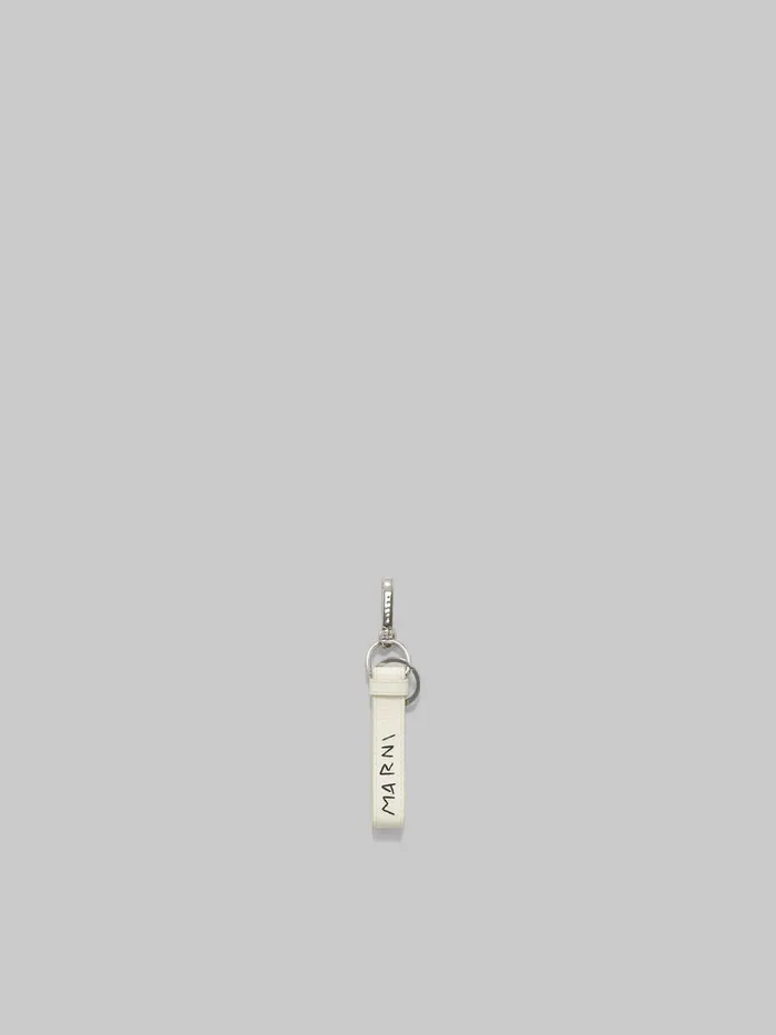 White Leather Keyring With Marni Mending Men Marni Other Accessories