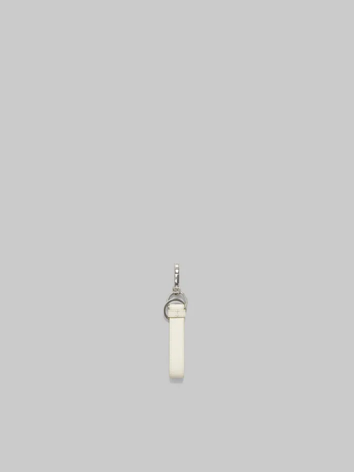 White Leather Keyring With Marni Mending Men Marni Other Accessories