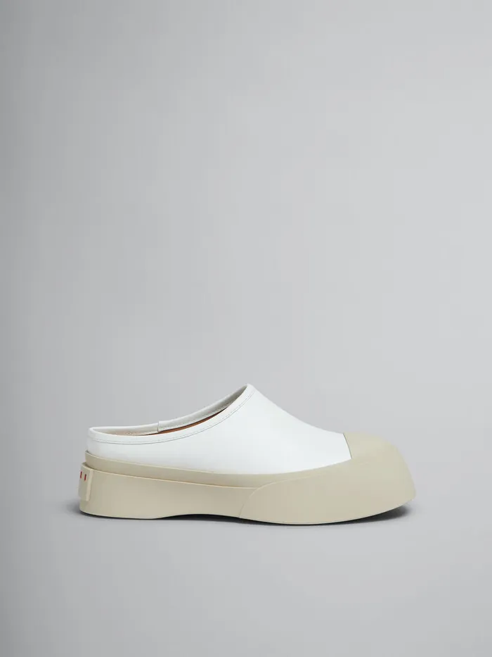 White Leather Pablo Sabot Women Marni Pablo