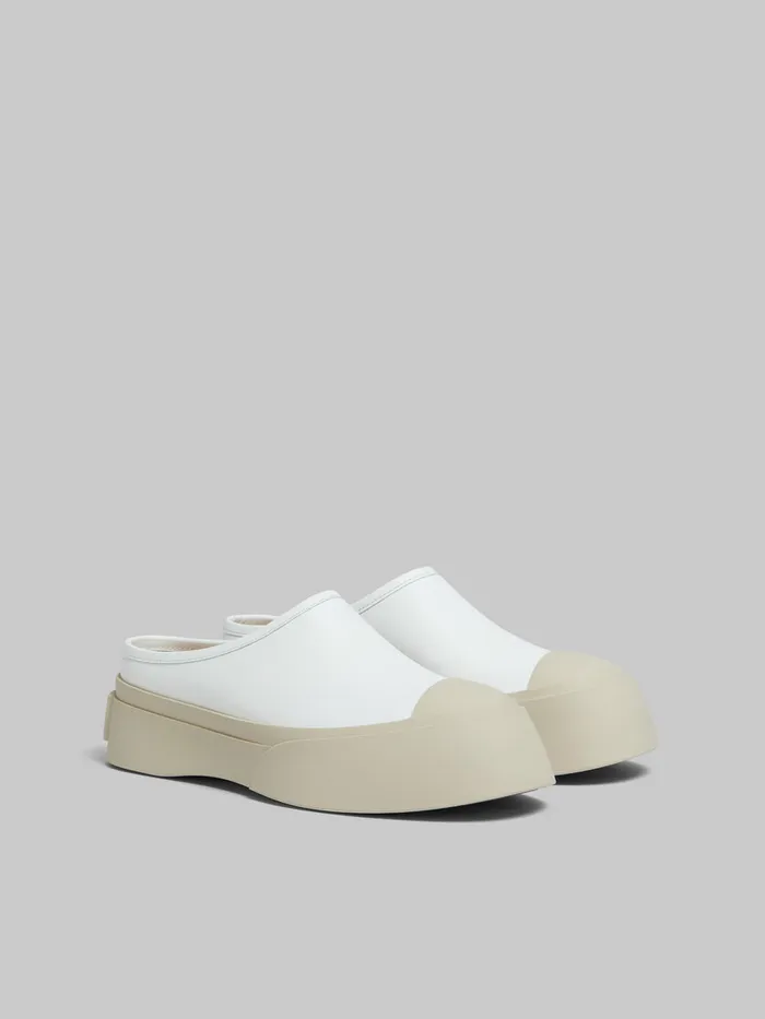 White Leather Pablo Sabot Women Marni Pablo