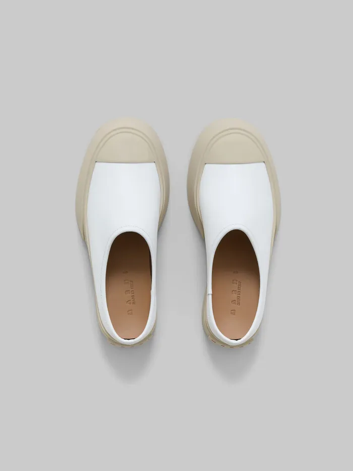 White Leather Pablo Sabot Women Marni Pablo