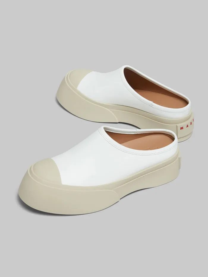 White Leather Pablo Sabot Women Marni Pablo