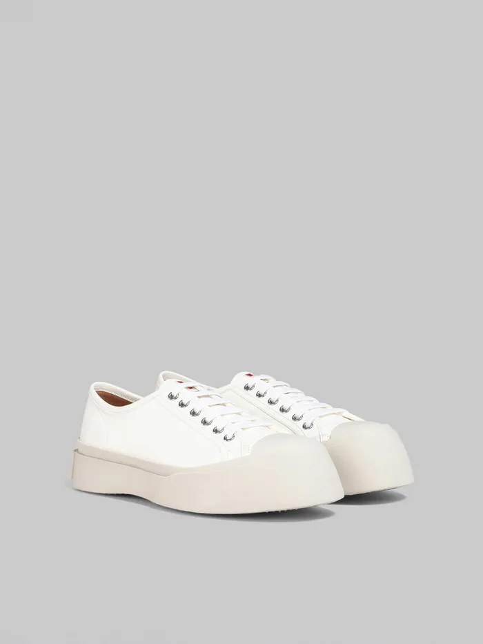 White Nappa Leather Pablo Laceup Sneaker Women Marni Pablo