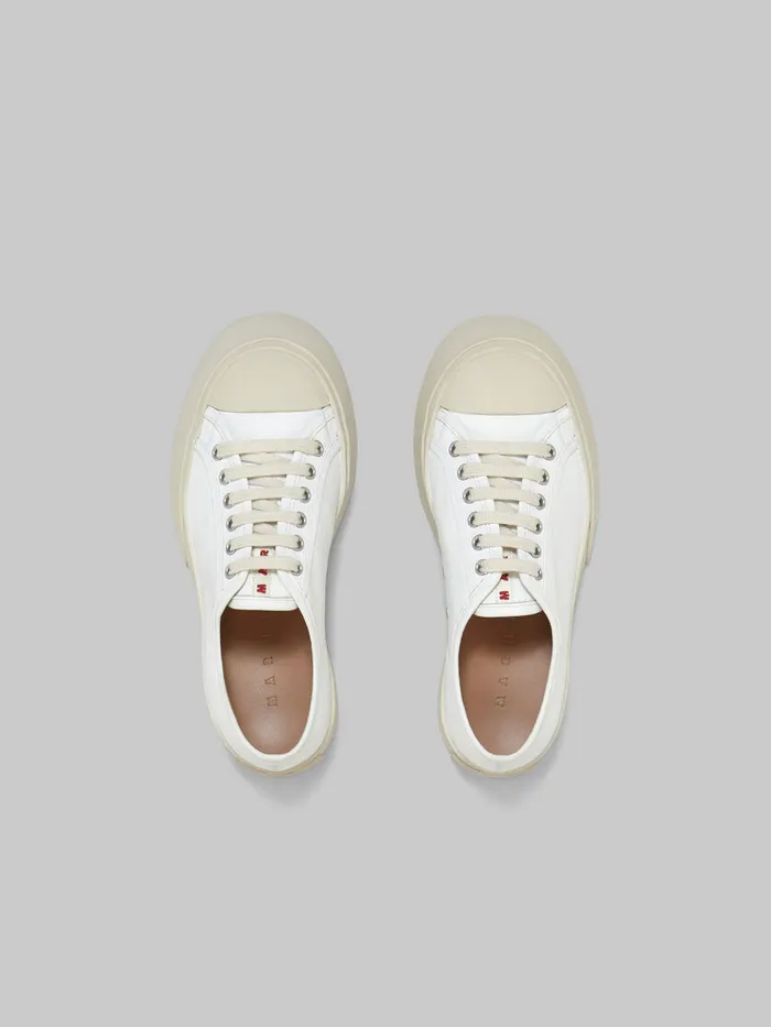White Nappa Leather Pablo Laceup Sneaker Women Marni Pablo