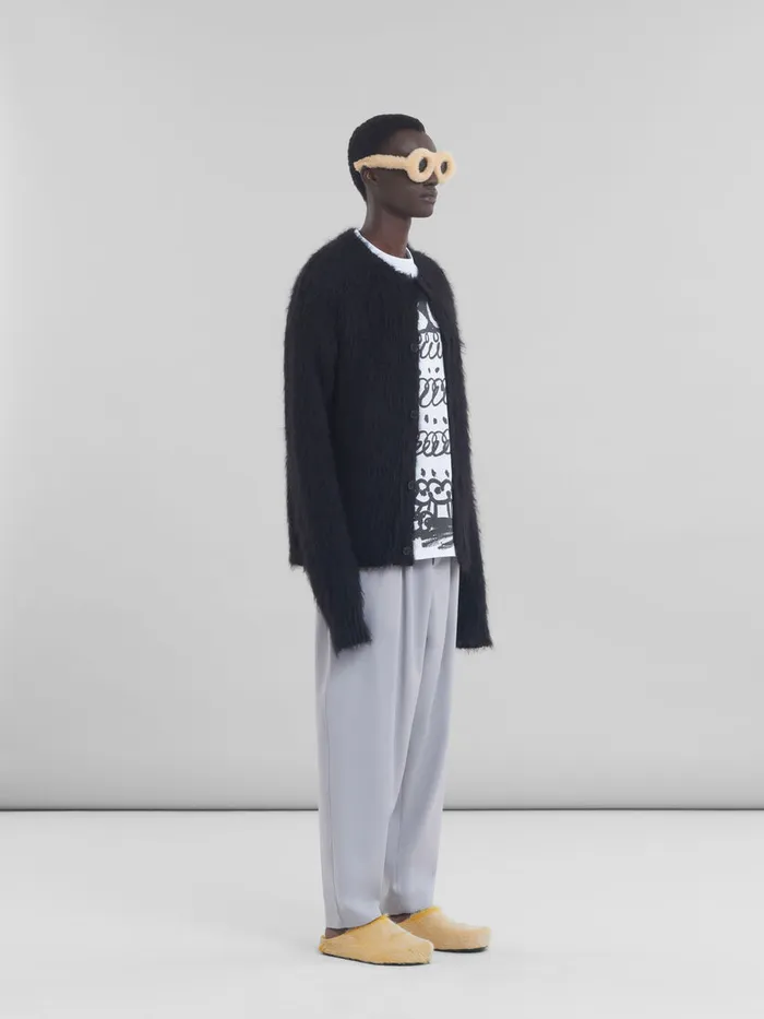 White Organic Cotton Tshirt With Marni 30th Anniversary Print Men Marni Tops and TShirts