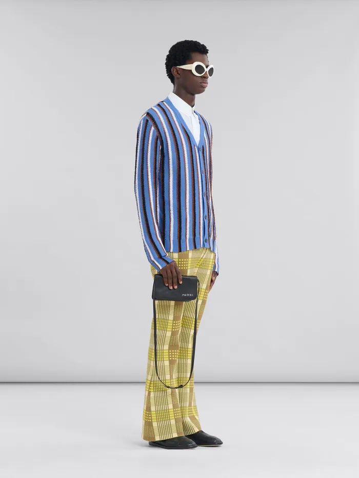 White Organic Poplin Shirt With Cropped Hem Men Marni Tops and TShirts