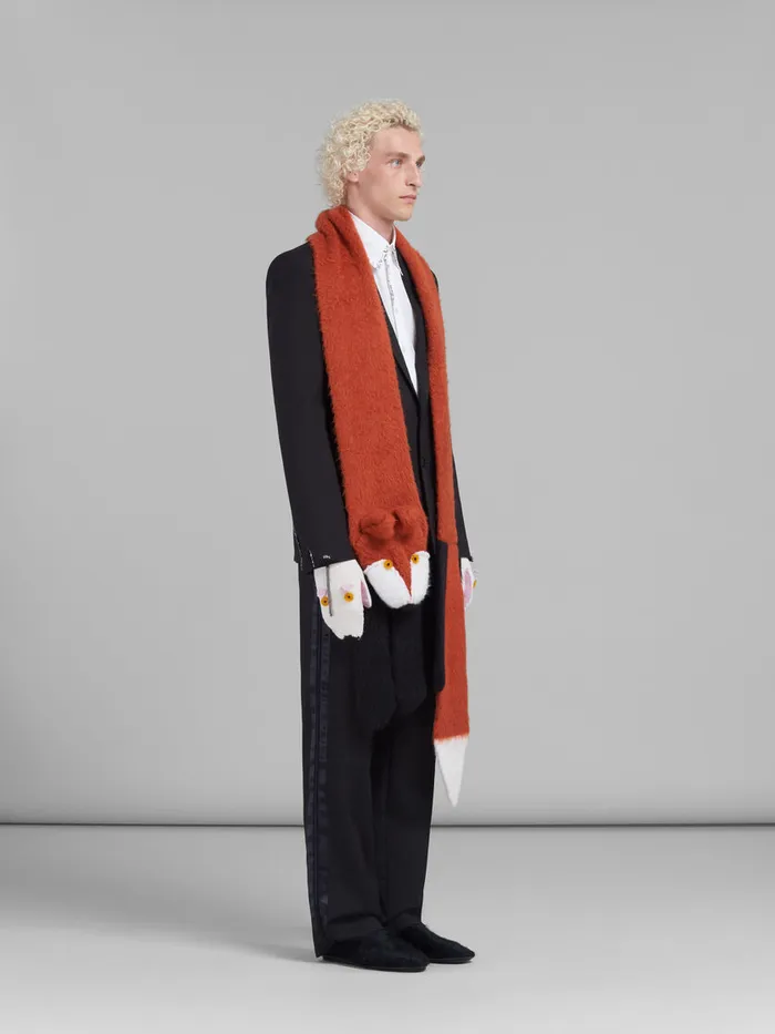 White Poplin Shirt With Bead Mending Men Marni Tops and TShirts