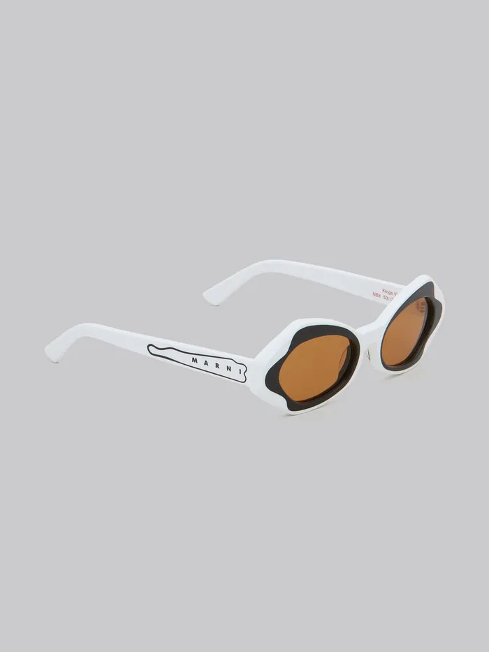 White Unlahand Sunglasses WomenMen Marni Sunglasses