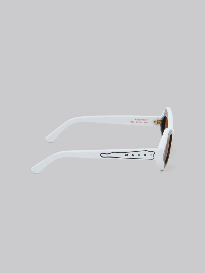White Unlahand Sunglasses WomenMen Marni Sunglasses