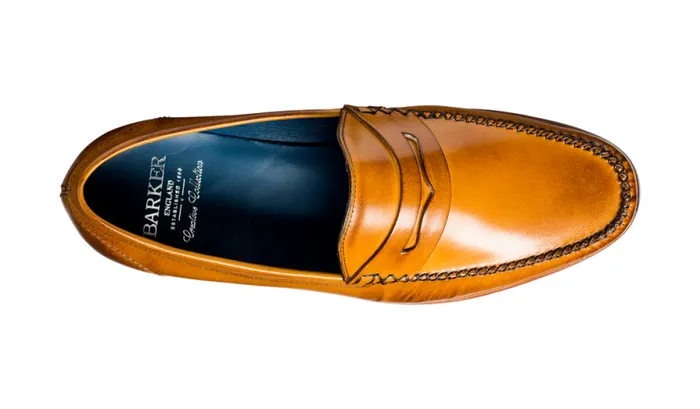 William 8211 Cedar Calf Mens Barker Shoes Loafers