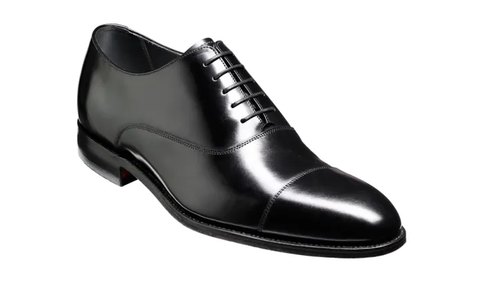 Winsford 8211 Black HiShine Mens Barker Shoes Oxfords