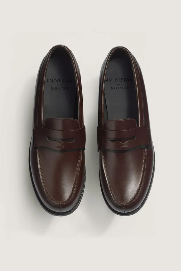 Women 180 LOAFERS JM WESTON and Larch Black Soeur Shoes Women 180 LOAFERS JM WESTON and Larch Black Soeur Shoes