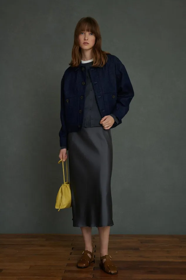 Women ABEL JACKET Navy Soeur Denim