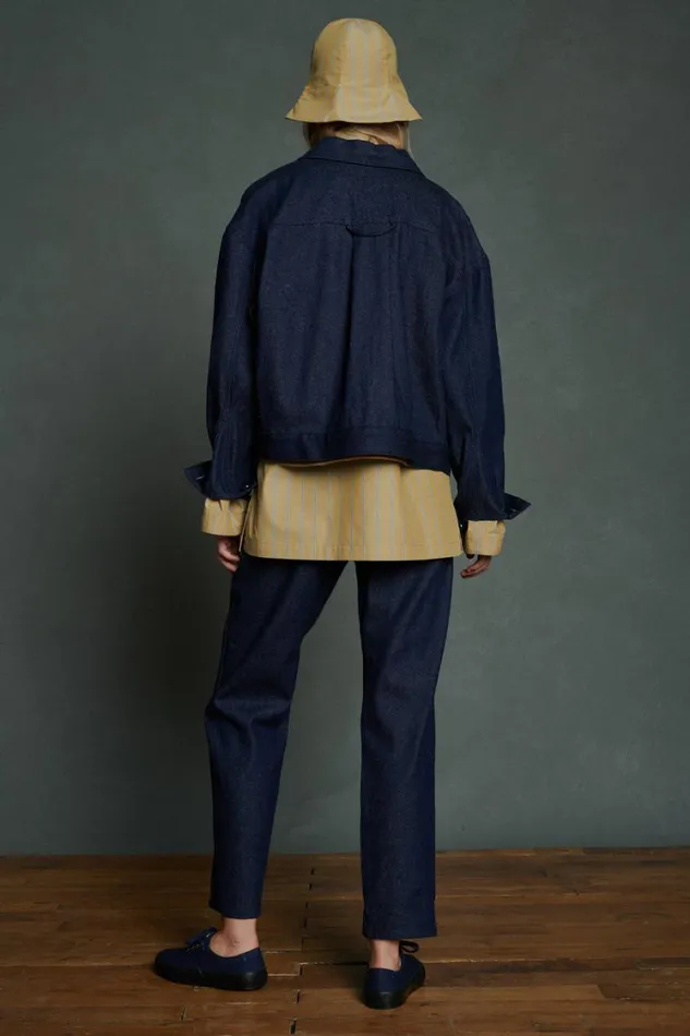 Women ABEL JACKET Navy Soeur Denim