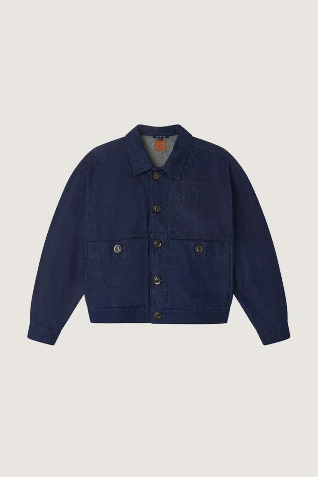 Women ABEL JACKET Navy Soeur Denim