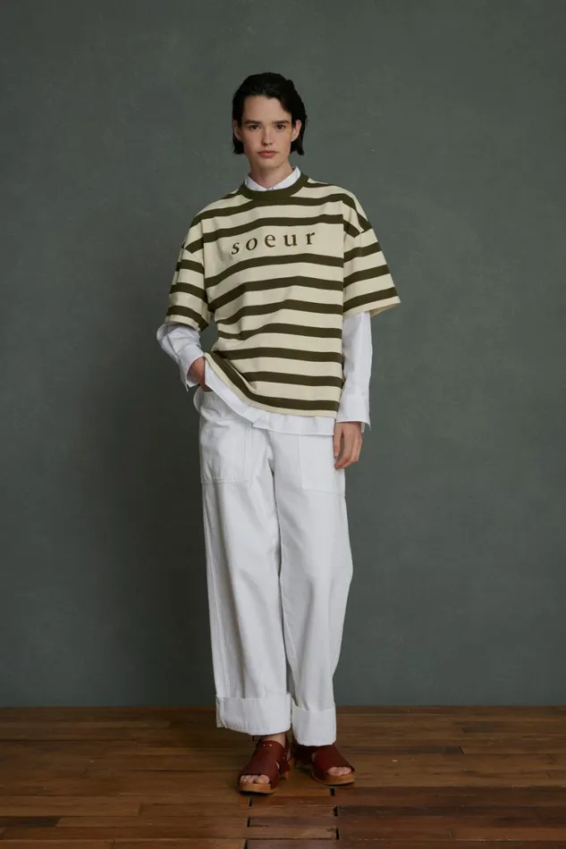 Women ADAM TEESHIRT Offwhitekhaki Soeur TShirts and Sweatshirts
