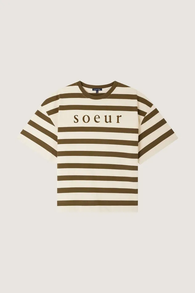 Women ADAM TEESHIRT Offwhitekhaki Soeur TShirts and Sweatshirts