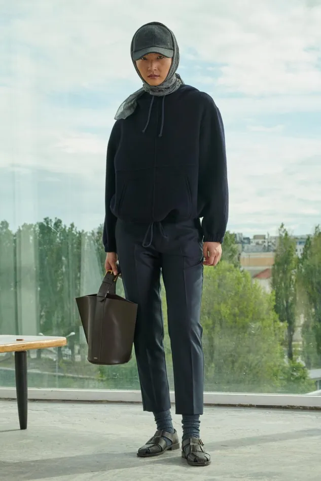 Women ADELE TROUSERS Navy Soeur Trousers