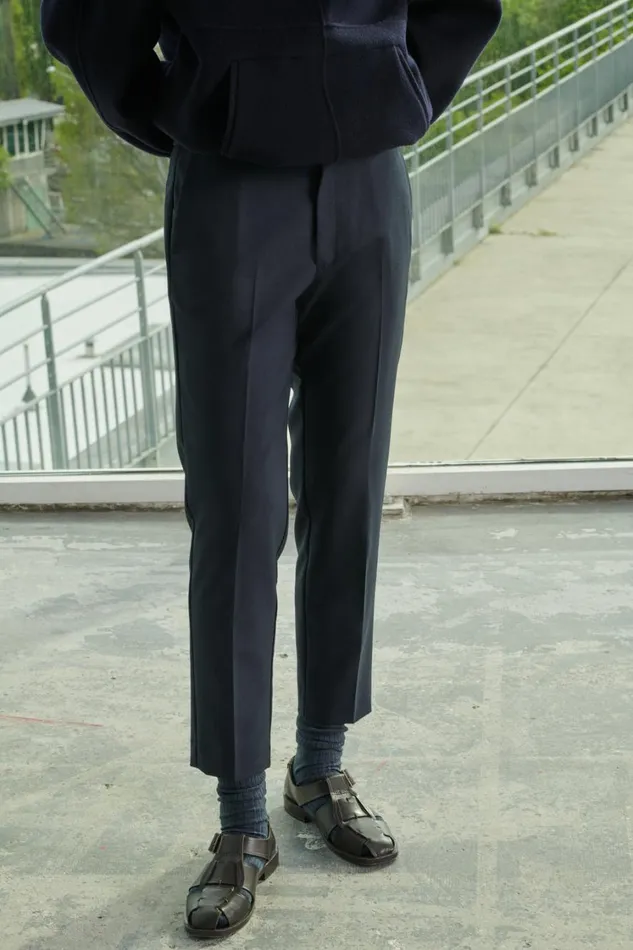 Women ADELE TROUSERS Navy Soeur Trousers