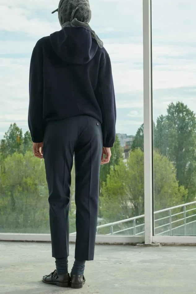 Women ADELE TROUSERS Navy Soeur Trousers