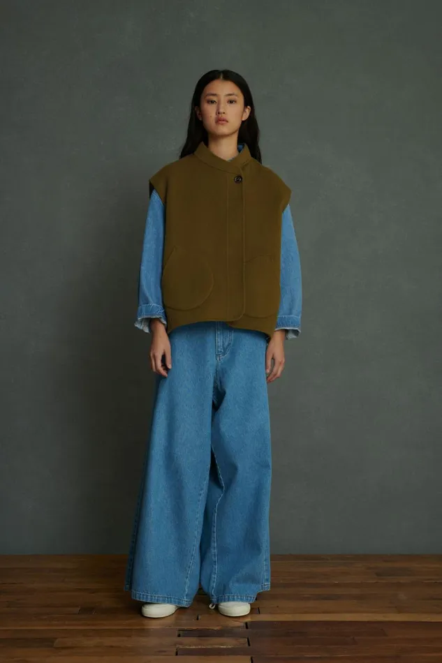 Women ADELINE JACKET Khaki Soeur Jackets and Coats